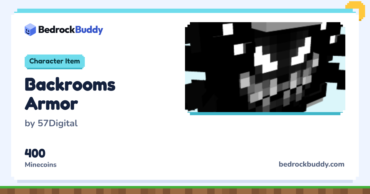 Backrooms Armor by 57Digital · Minecraft Character Item | BedrockBuddy