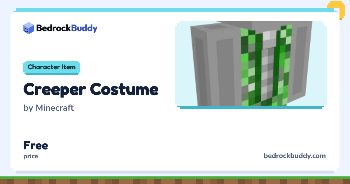 Creeper Costume by Minecraft · Minecraft Character Item | BedrockBuddy