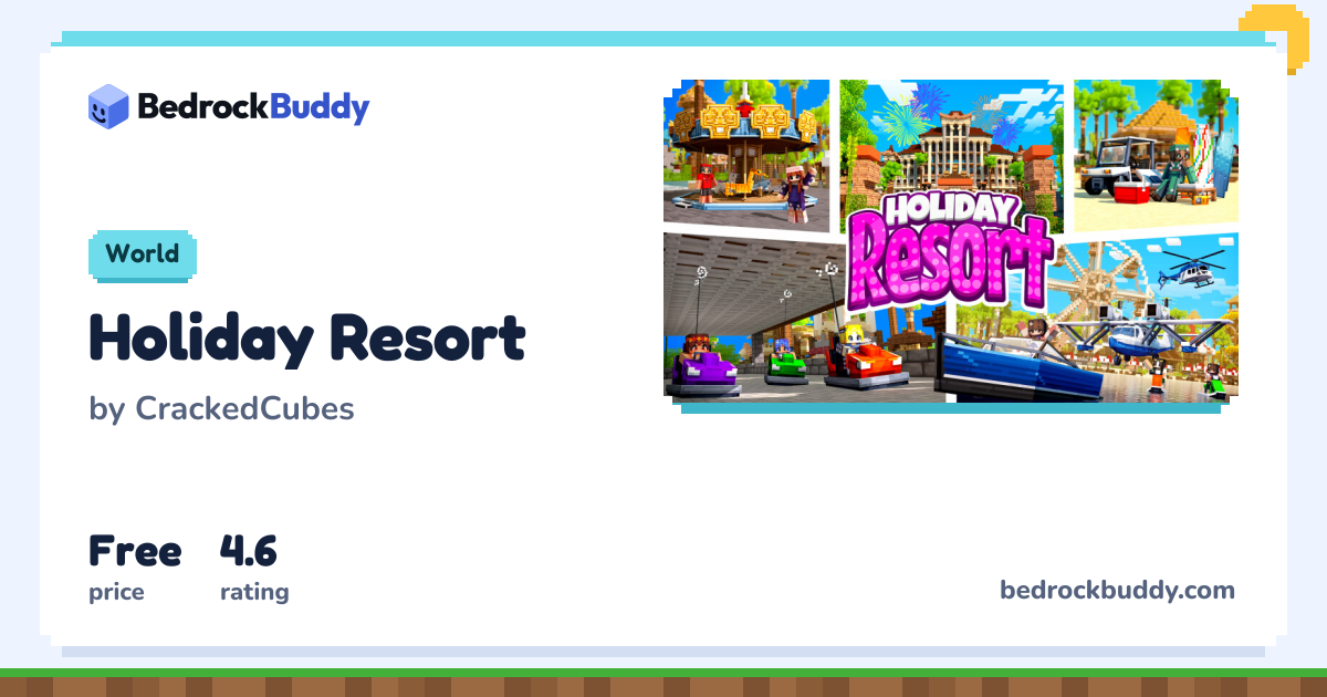 Holiday Resort by CrackedCubes · Minecraft World | BedrockBuddy