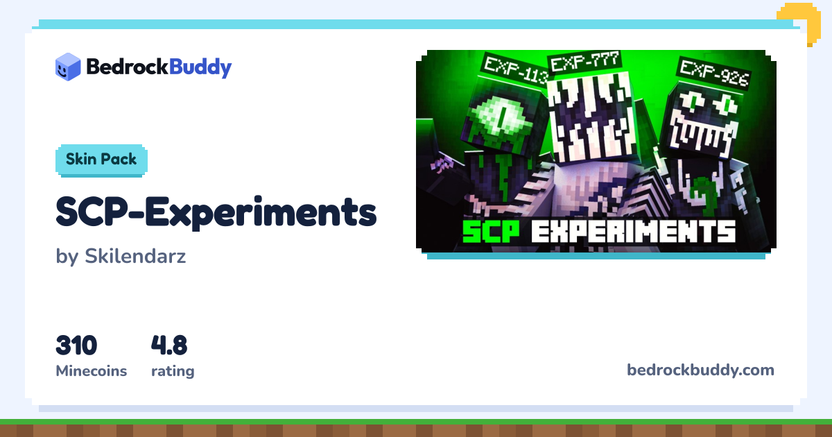 SCP-Experiments by Skilendarz · Minecraft Skin Pack | BedrockBuddy
