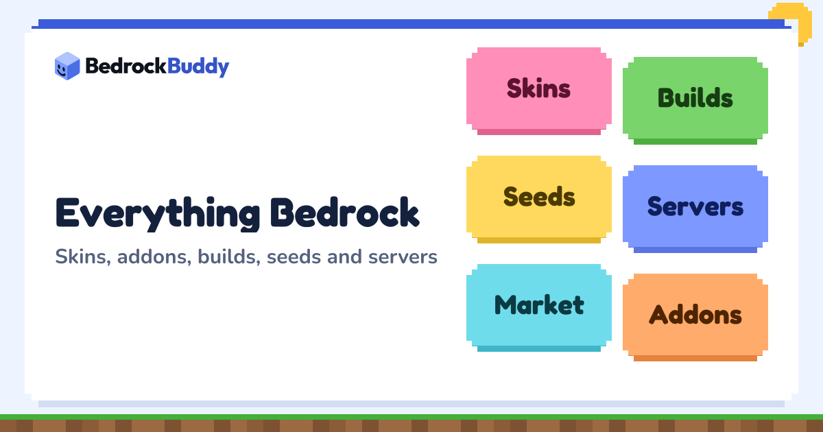 BedrockBuddy: Free Minecraft Bedrock Addons, Skins & Builds