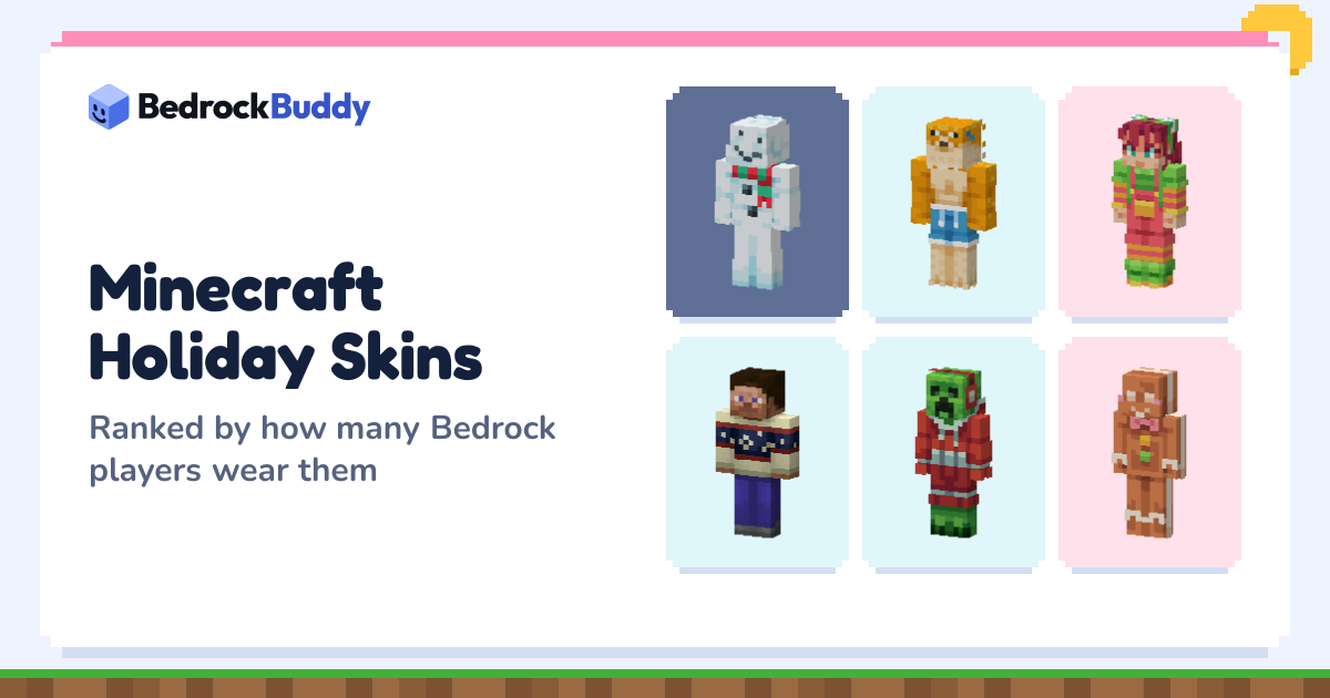Top Minecraft Holiday Skins - Most Worn on Bedrock